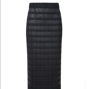 Wafers Skirt in Navy by Pleats Please Issey Miyake